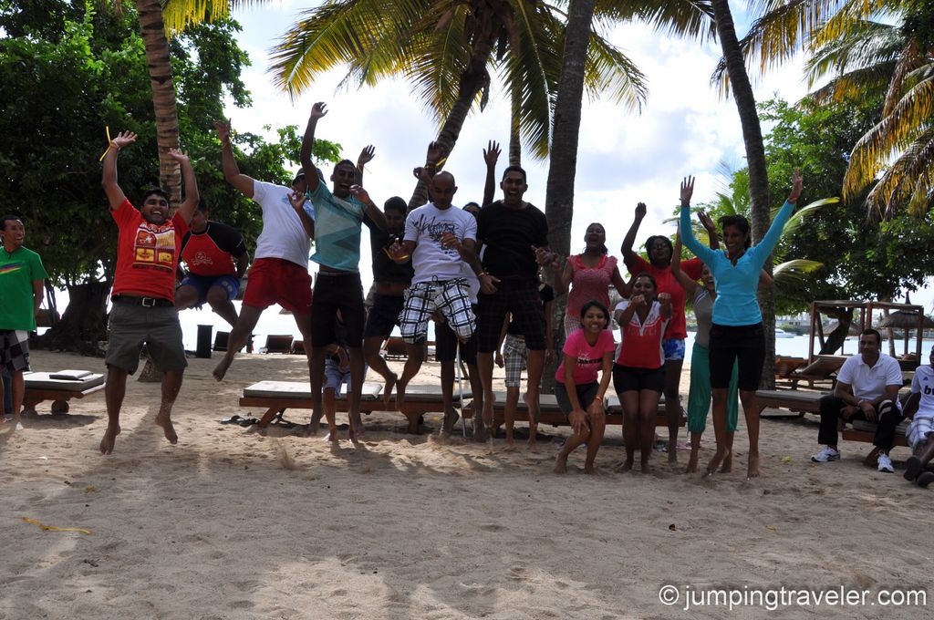 Team Jumping in Balaclava