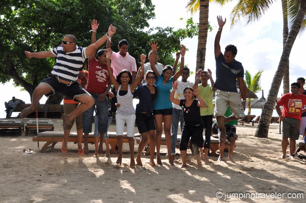 Team Jumping in Balaclava