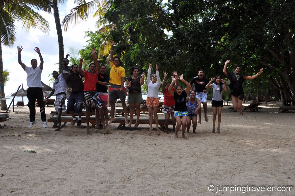 Team Jumping in Balaclava