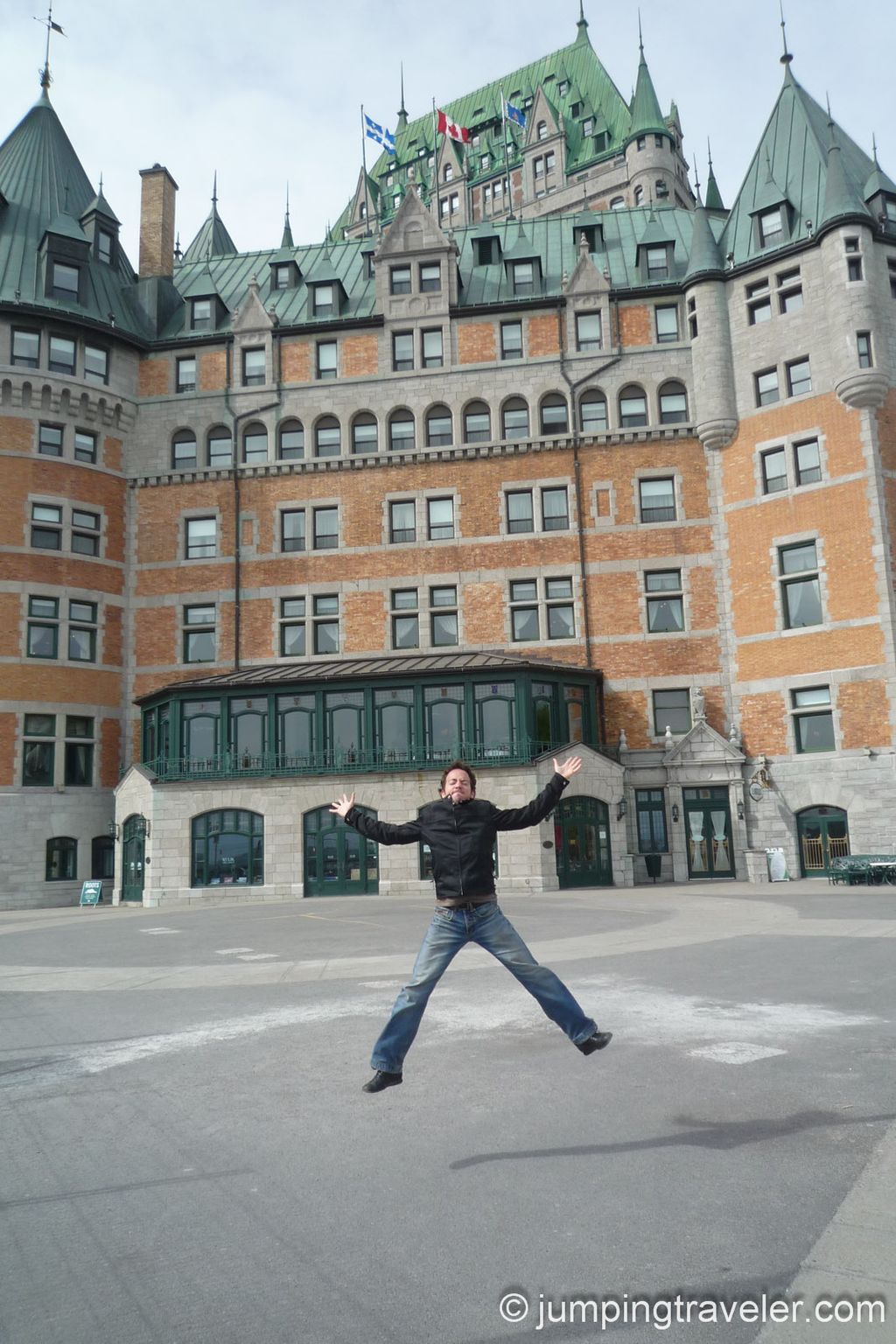 Image for Jumping in front of le Château Frontenac