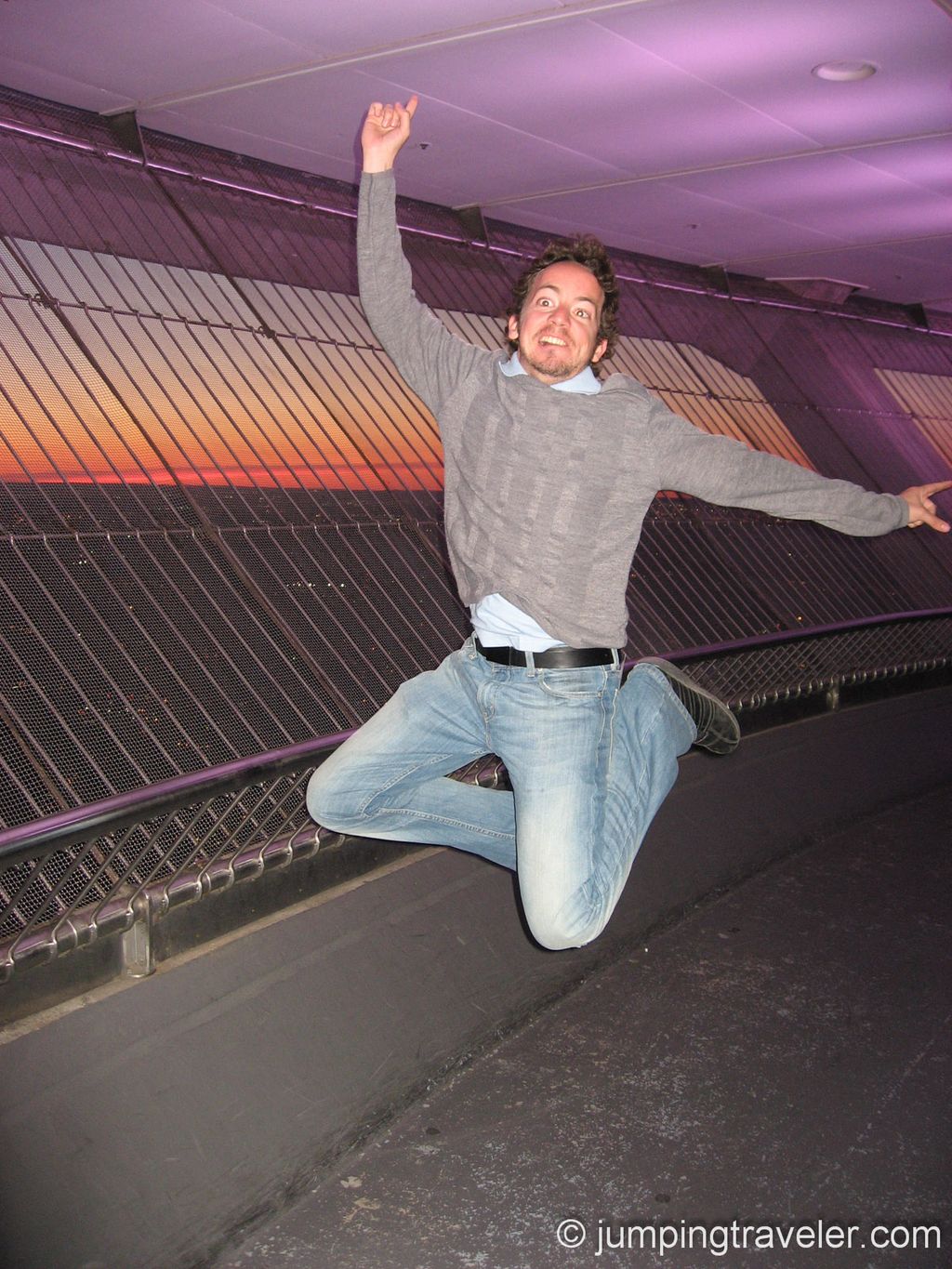 Jumping on top of the CN Tower