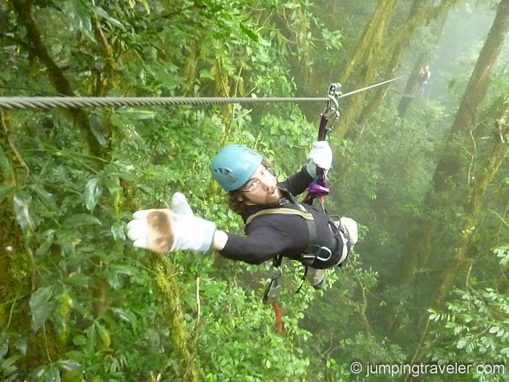 Ziplining in Monteverde Rain Forrest