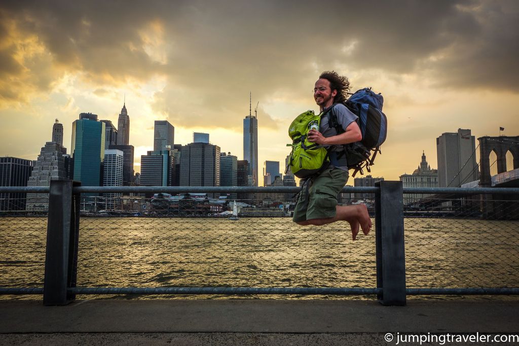 Image for Jumping in front of Manhattan
