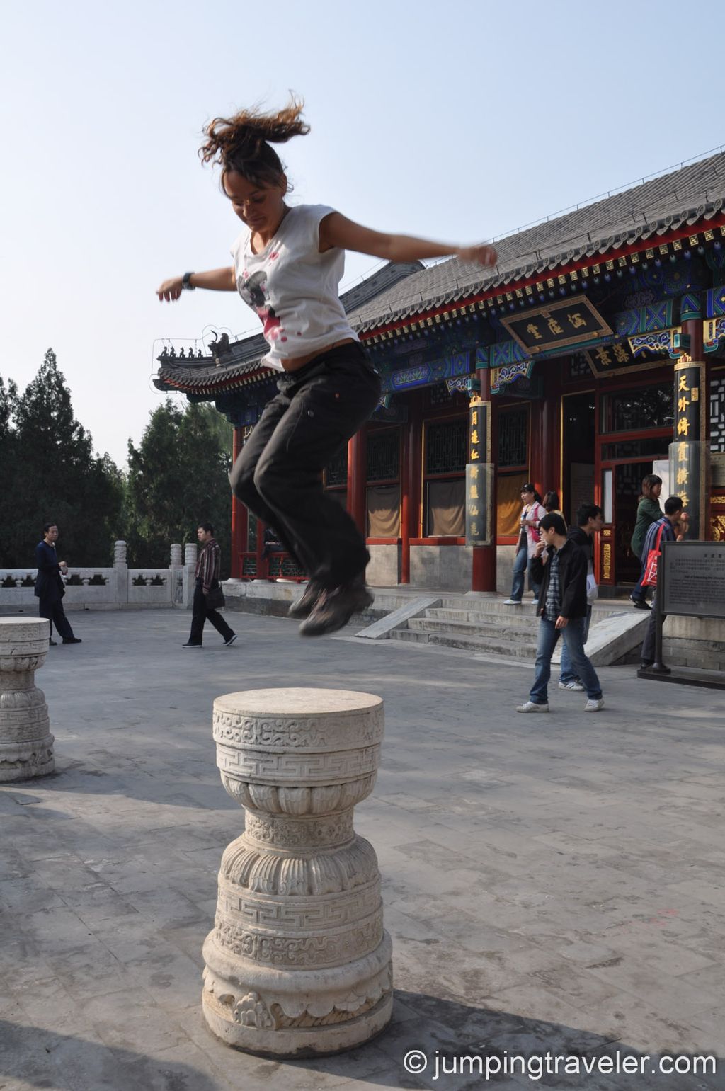 Jumping at the Summer Palace