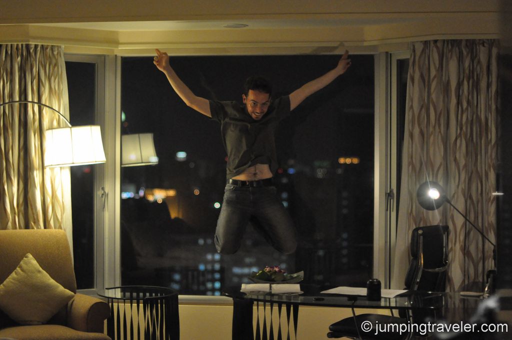 Jumping in Hilton Shanghai
