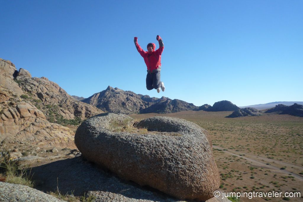 Jumping in Kharkhorin