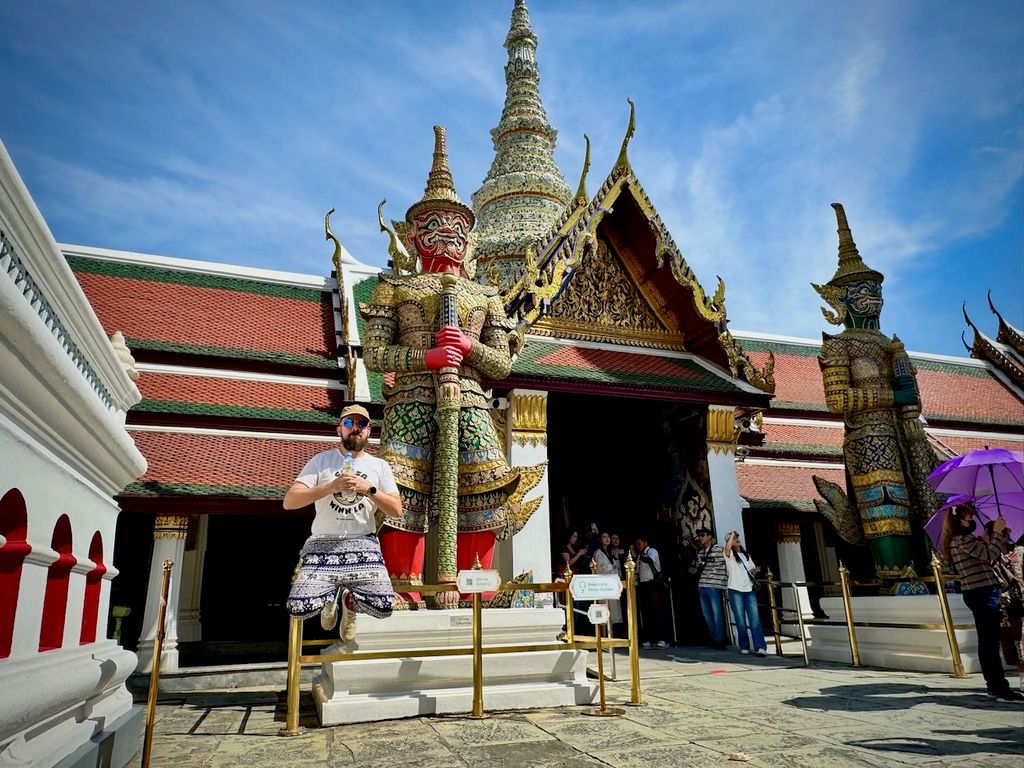 Image for Jumping in Bangkok Grand Palace