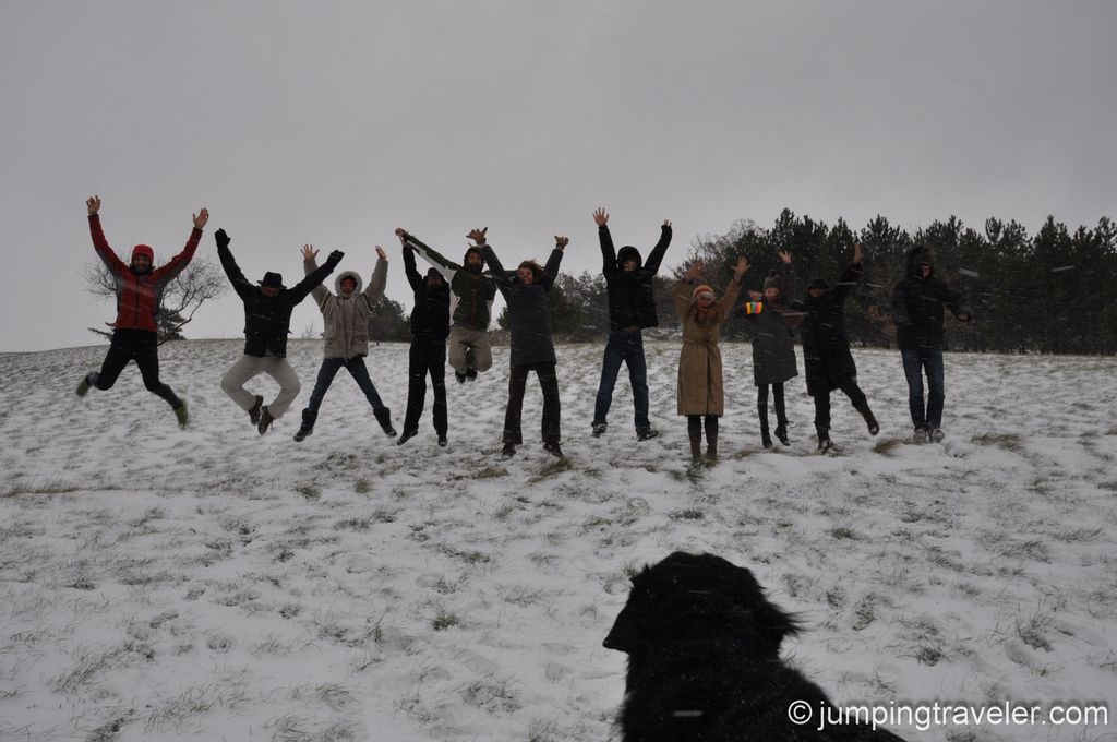 Image for Family Jumping for Christmas