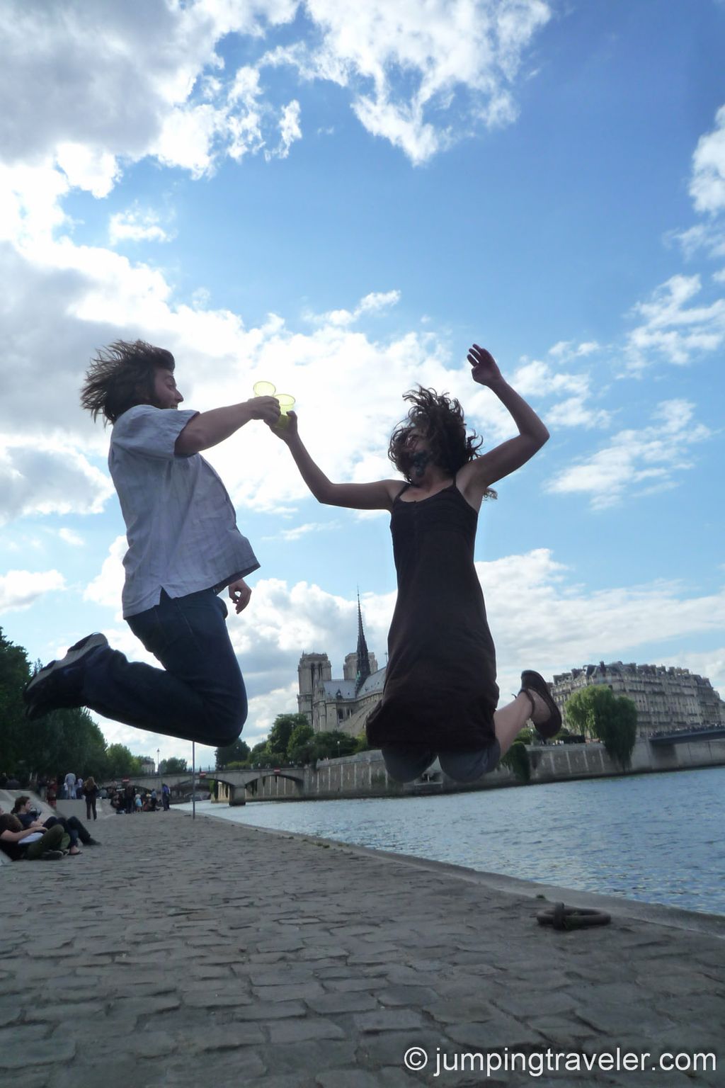 Jumping Around Notre Dame de Paris