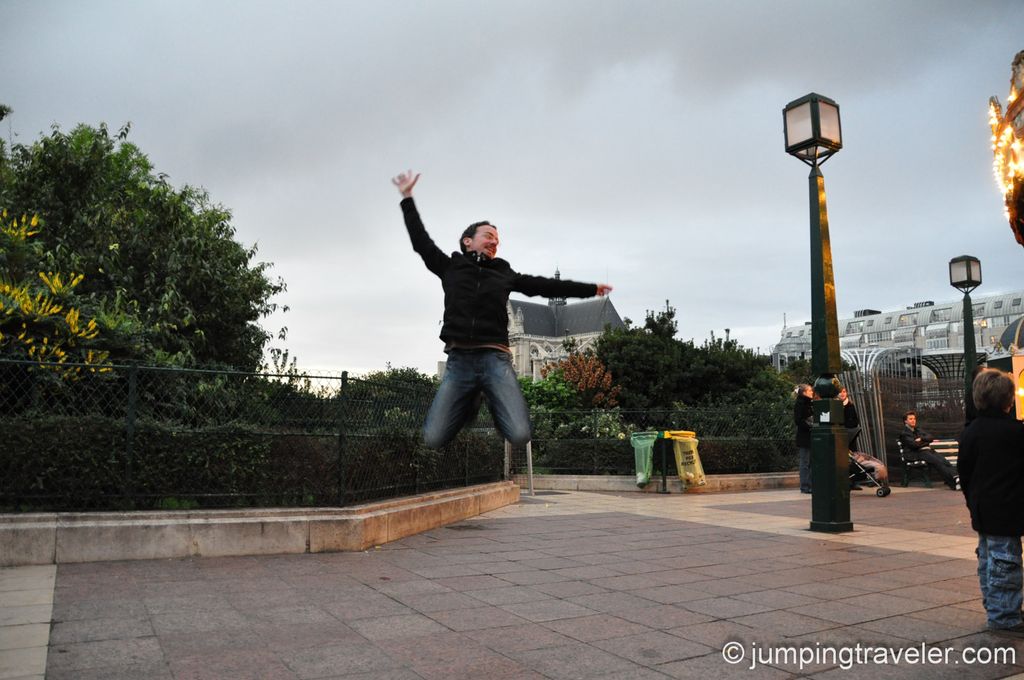 Image for Jumping in Front of Saint Eustache Church