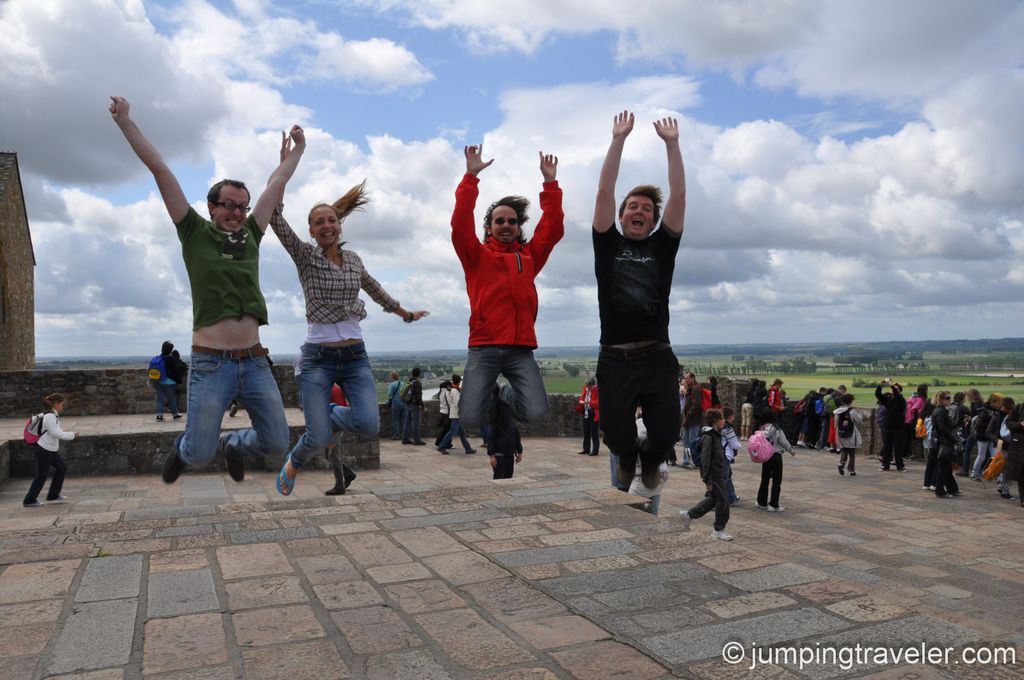 Image for Jumping at Le Mont-Saint-Michel