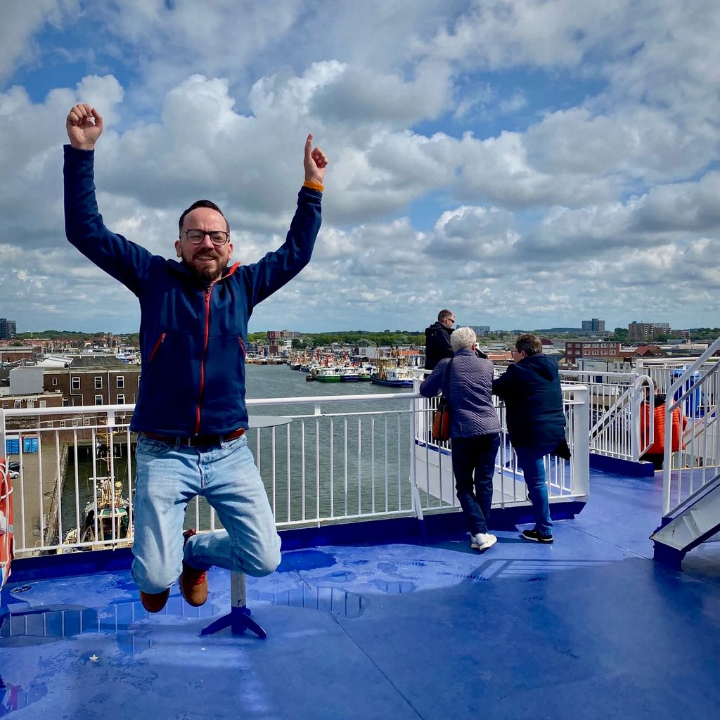Image for Jumping in IJmuiden on DFDS ferry