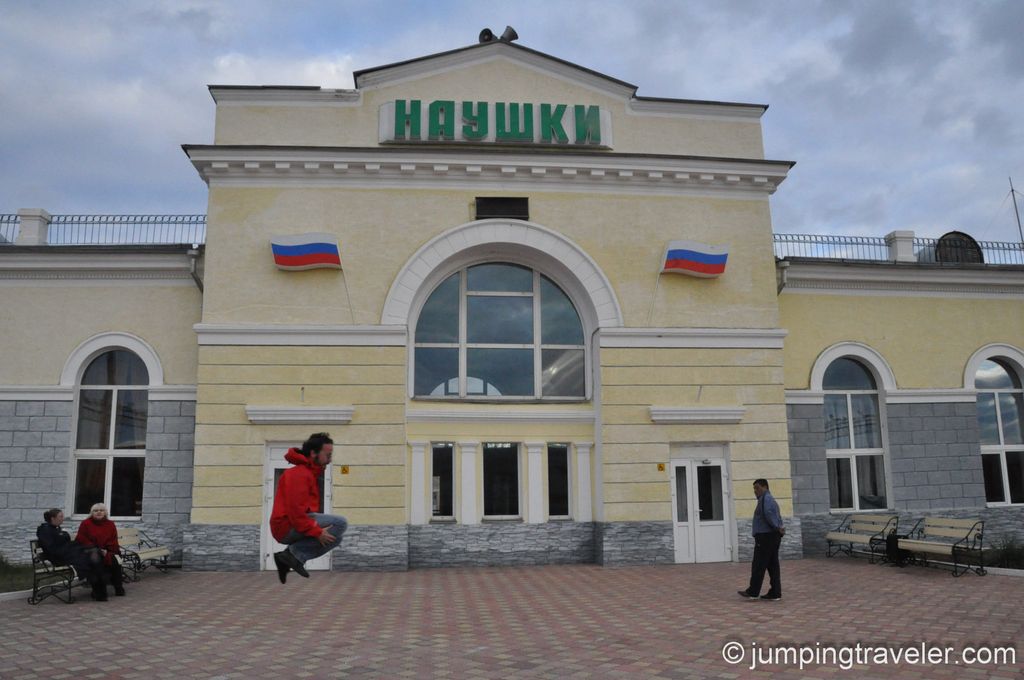 Image for Jumping in Naushki, first Trans-Mongolian jump