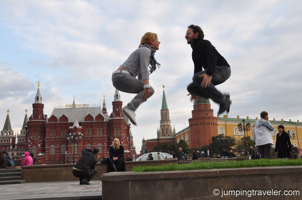 Jumping with Katya in Moscow
