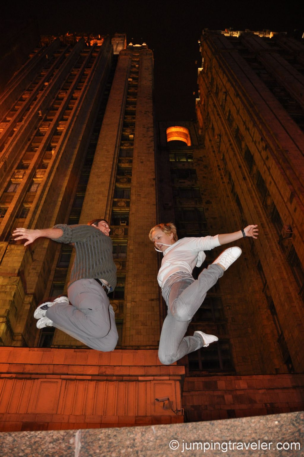 Falling from the sky over Moscow